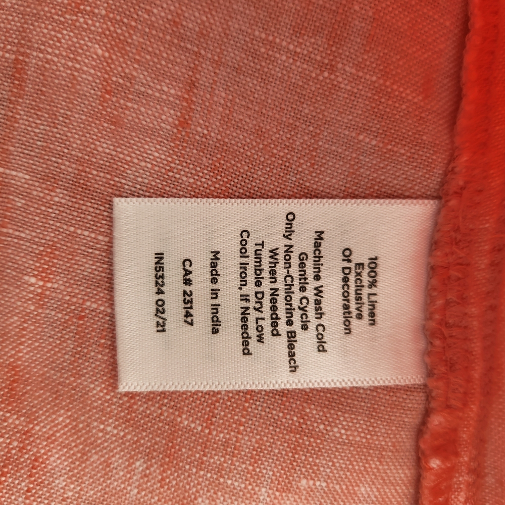 Talbots Linen Shell Cross Dye Pink Sleeveless Linen V-Neck Top - S - Picture 7 of 9
